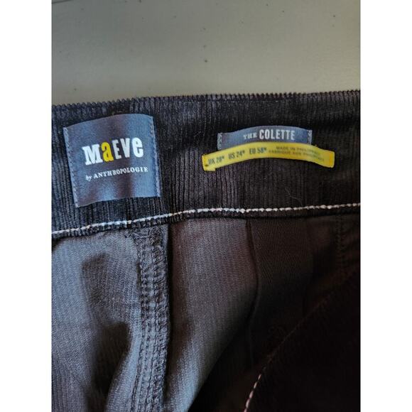 NWT Maeve The Colette Corduroy Wide Leg Pants Plus Size 24W Black #7C411 - Picture 9 of 11